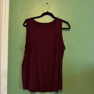 EUC Sleeveless Burgundy Top